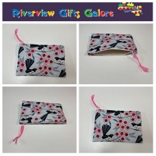 Zip Clutch / Purse / Bag / Pouch - Willy Wagtail Zip Clutch / Purse / Bag / Pouch - Willy Wagtail